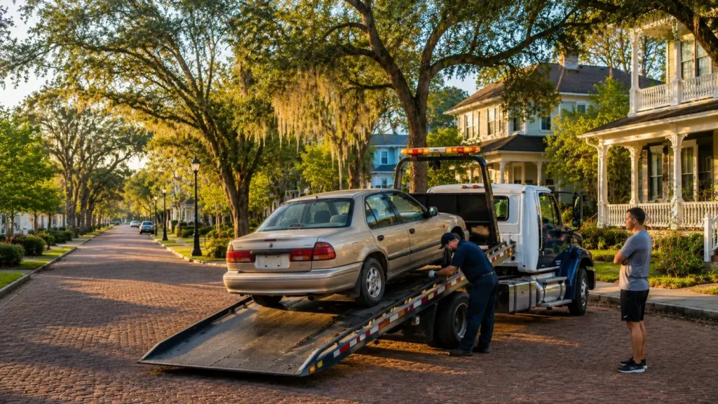 Junk car removal service process in Winter Garden, FL