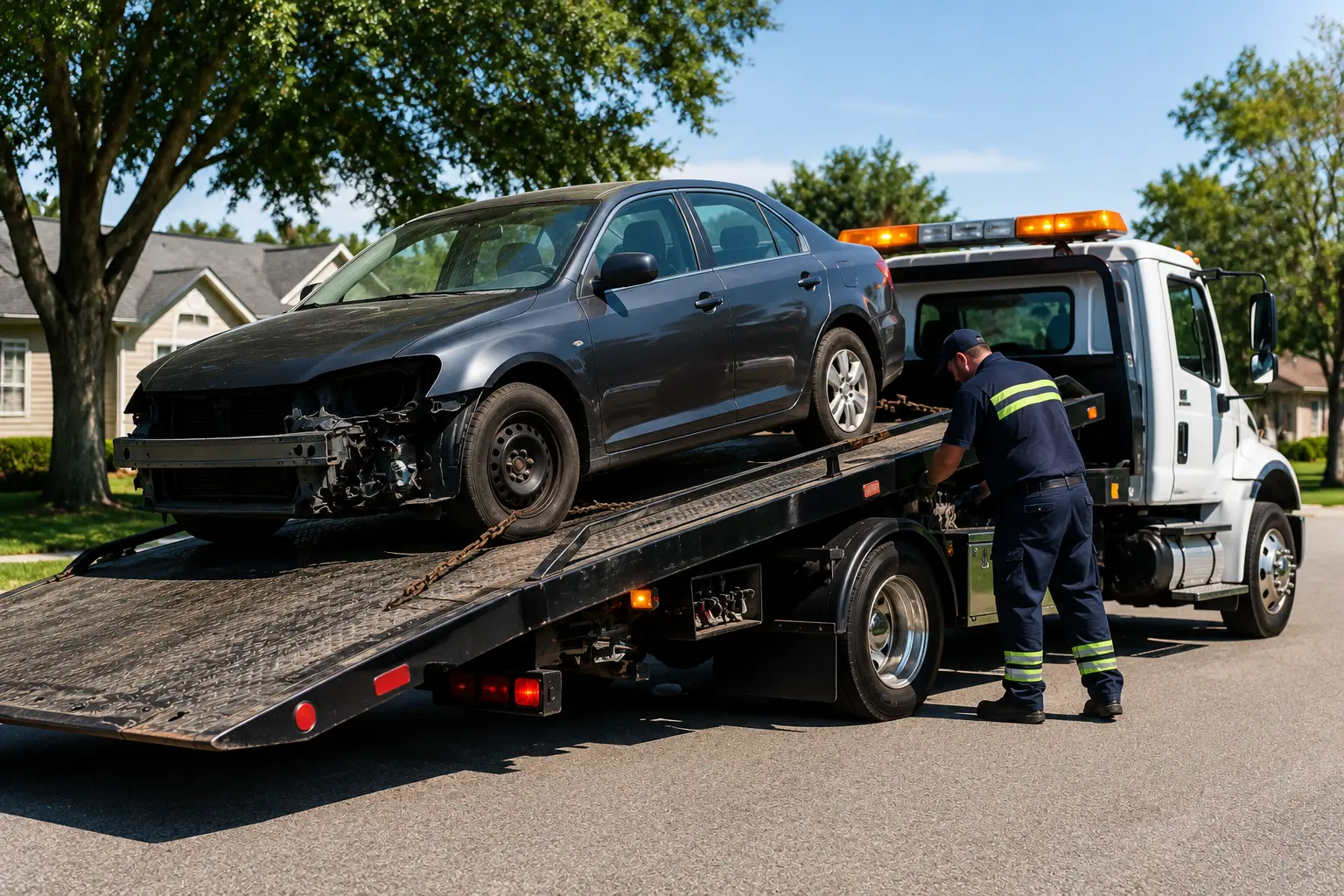 Tow Truck On Site