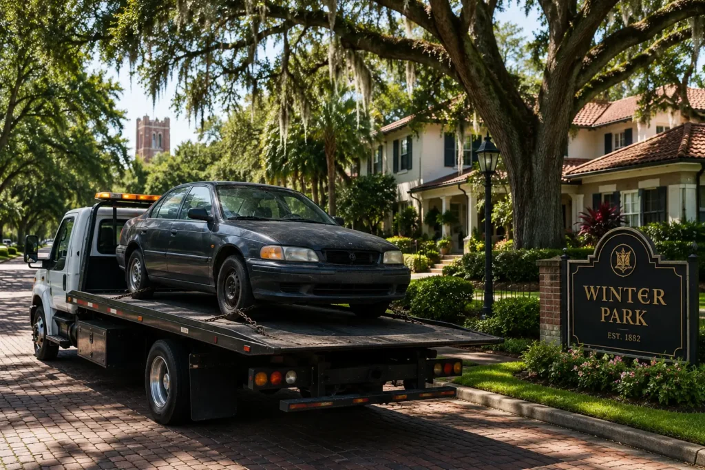 A Local Junk Car Buyer, Not a Call Center Routing to Winter Park
